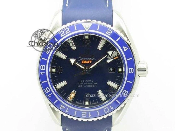 0301 Planet Ocean Professional Rose Gold Liquid Metal V6F 42mm On Black Rubber Strap A Vibrant 8266